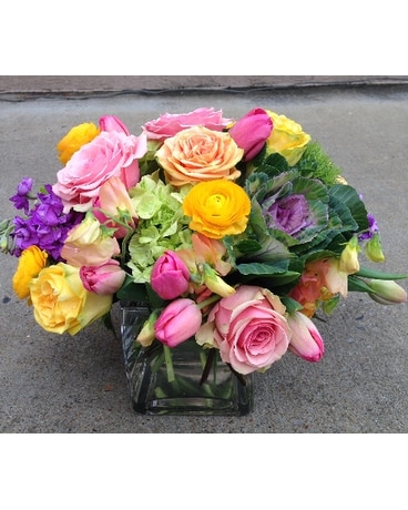 Spring Mix Cube Vase
